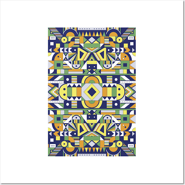 Colorful ethnic pattern Wall Art by kallyfactory